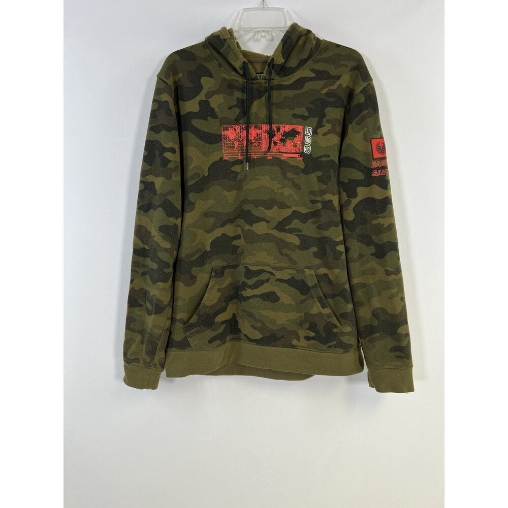 Brooklyn Cloth Camouflage Hoodie Sweatshirt Adult Size Medium Pullover‎ Camo